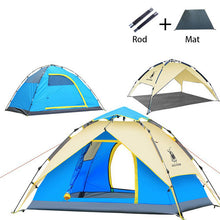 Load image into Gallery viewer, Hydraulic Automatic Windproof Waterproof Double Layer Tent 3-4 Person Tents